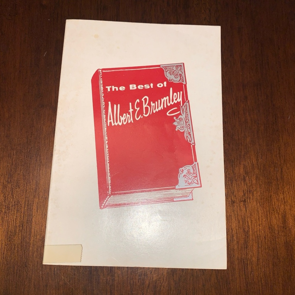 The Best Of Albert E. Brumley Gospel Hymn Book 1966